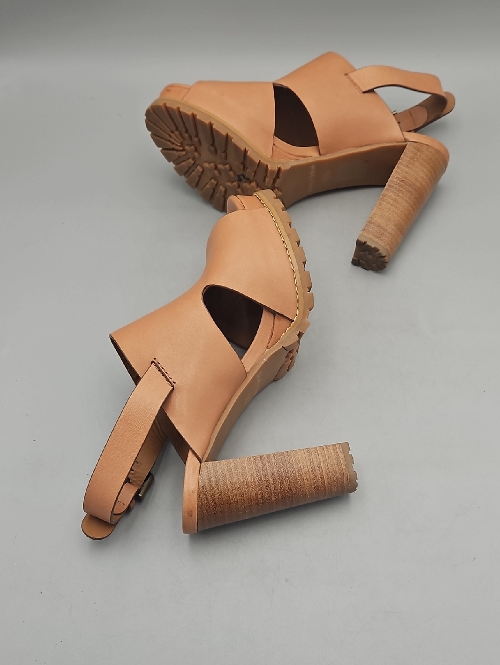 See by Chloe Open Toe Platform Pumps Women 38.5 US 7.5 8